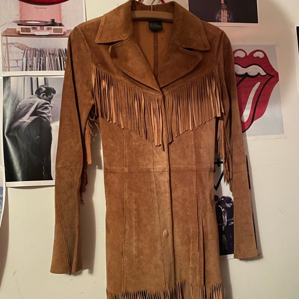 Vintage suede leather jacket